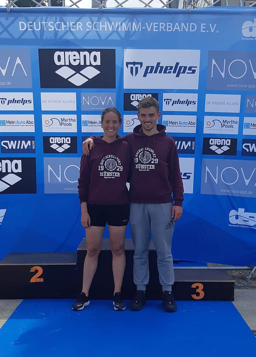 Freiwasserschwimmen – Katharina und Alexander Neuhaus starteten bei den Deutschen Freiwassermeisterschaften in Münster